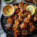 Air Fryer Bang Bang Salmon Bites