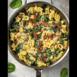 Bacon and Spinach Pasta with Parmesan