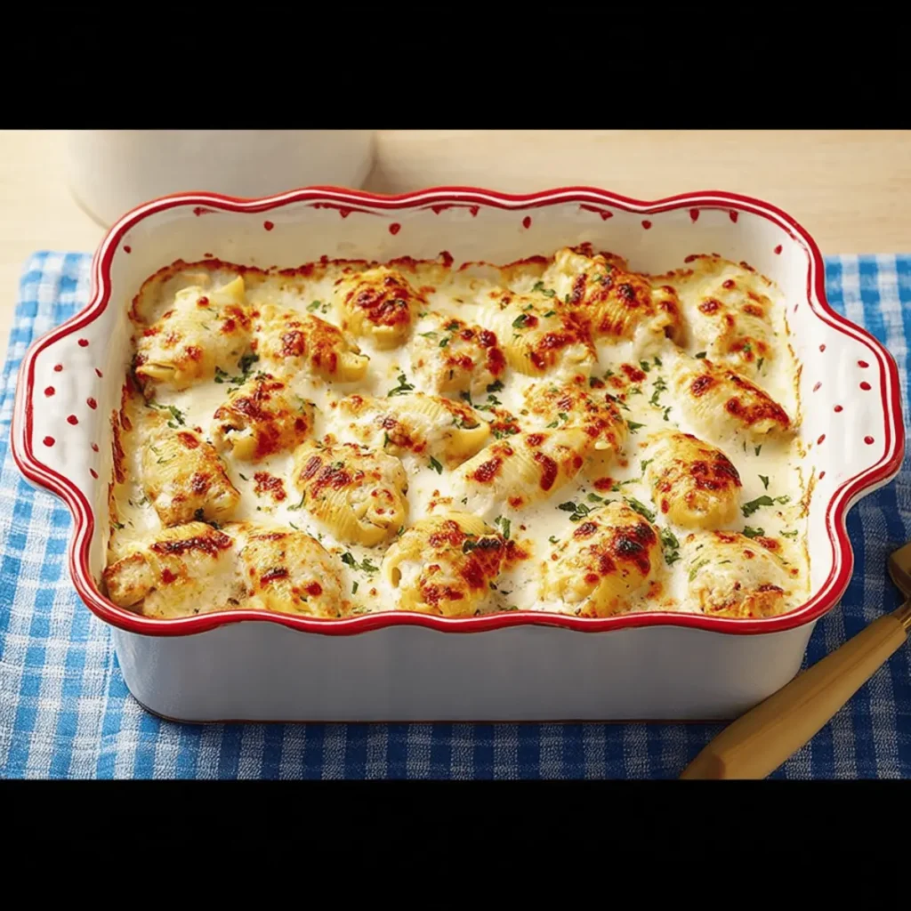 Chicken Alfredo Stuffed Shells