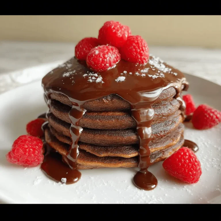 Chocolate Protein Pancakes