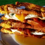 French Egg and Bacon Sandwich