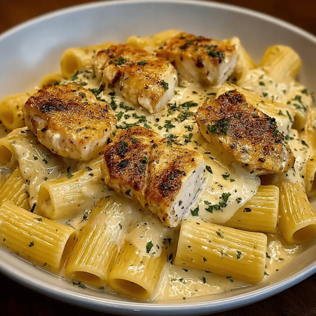 Garlic Parmesan Chicken Rigatoni