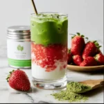 Iced Strawberry Matcha Latte