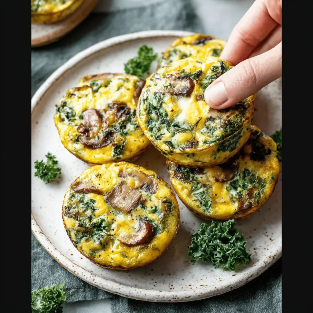 Kale & Mushroom Egg Bites