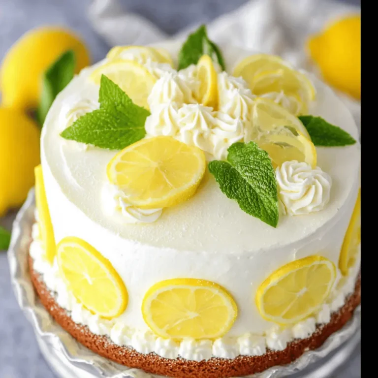 Lemon Mascarpone Layer Cake