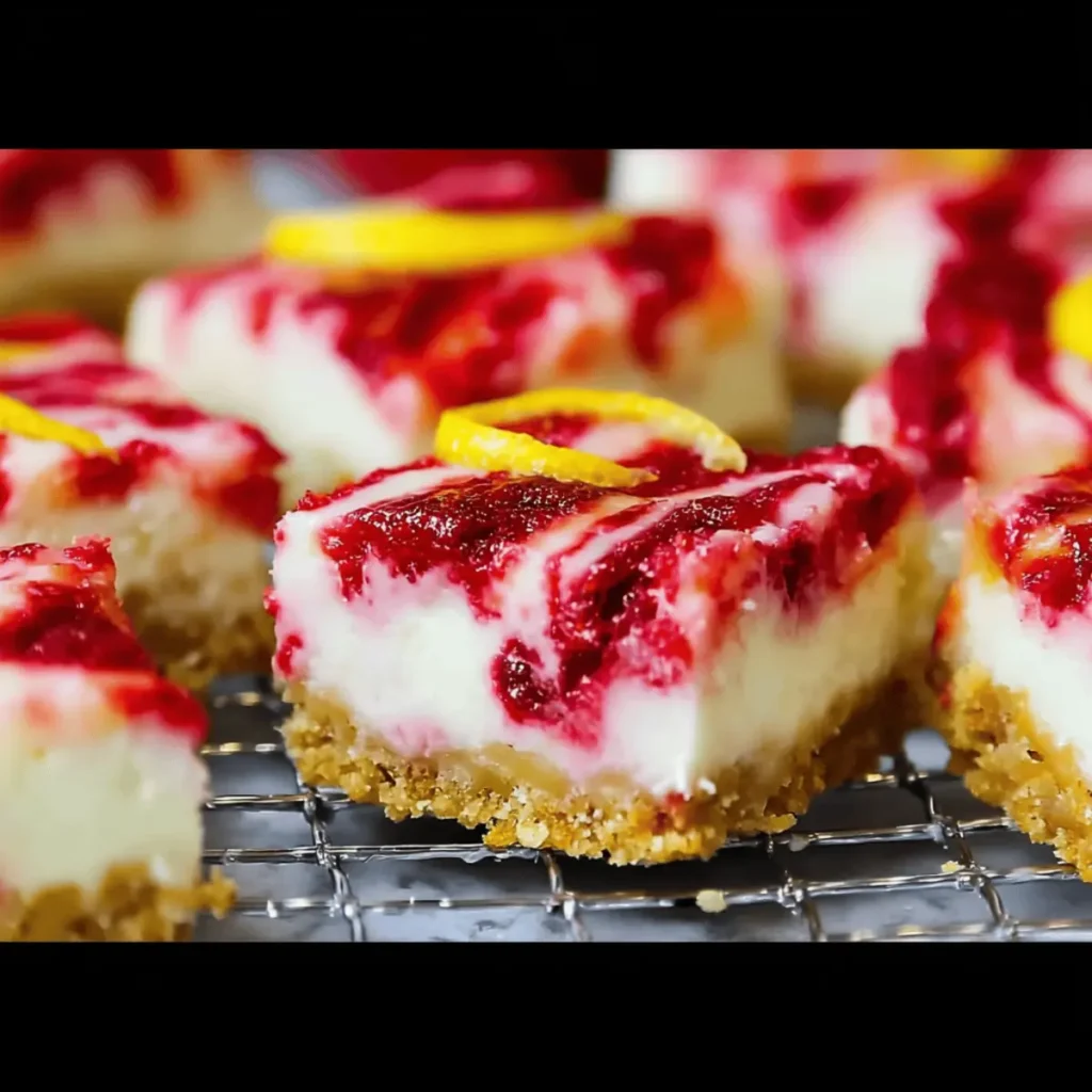 Lemon Raspberry Cheesecake Bars