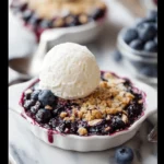Old-Fashioned Blueberry Crisp with Oat Topping