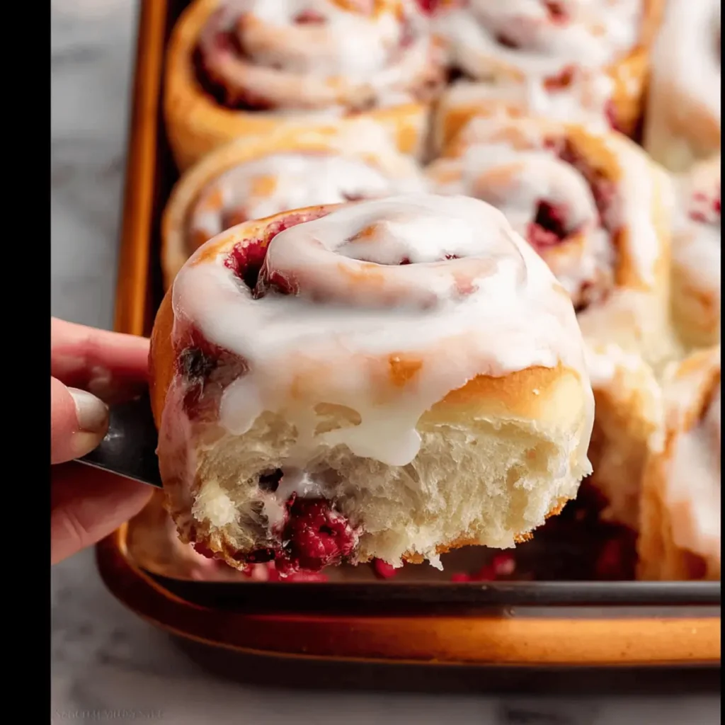 Raspberry Swirl Sweet Rolls