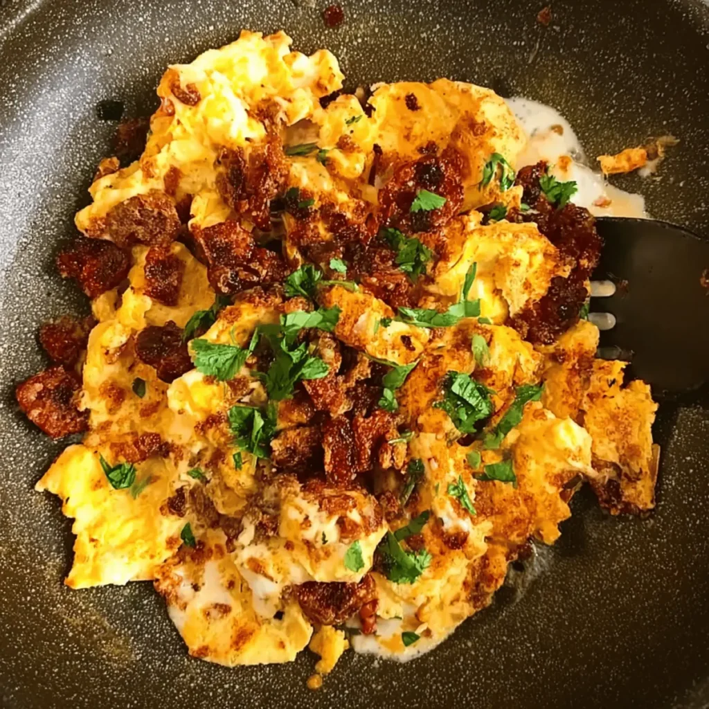 Scrambled Eggs with Chorizo