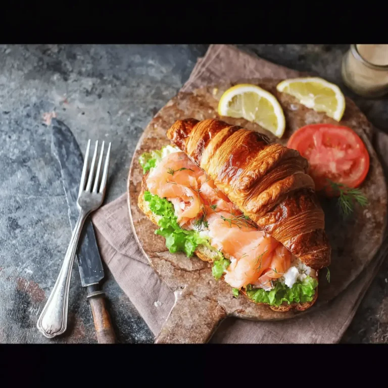 Smoked Salmon Croissant Sandwiches