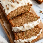 Spiced Apple Zucchini Bread with Cream Cheese Glaze