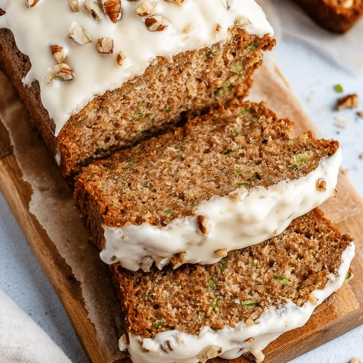 Spiced Apple Zucchini Bread: Irresistibly Moist with Cream Cheese Glaze
