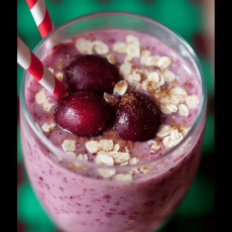 Spiced Cranberry Oat Smoothie