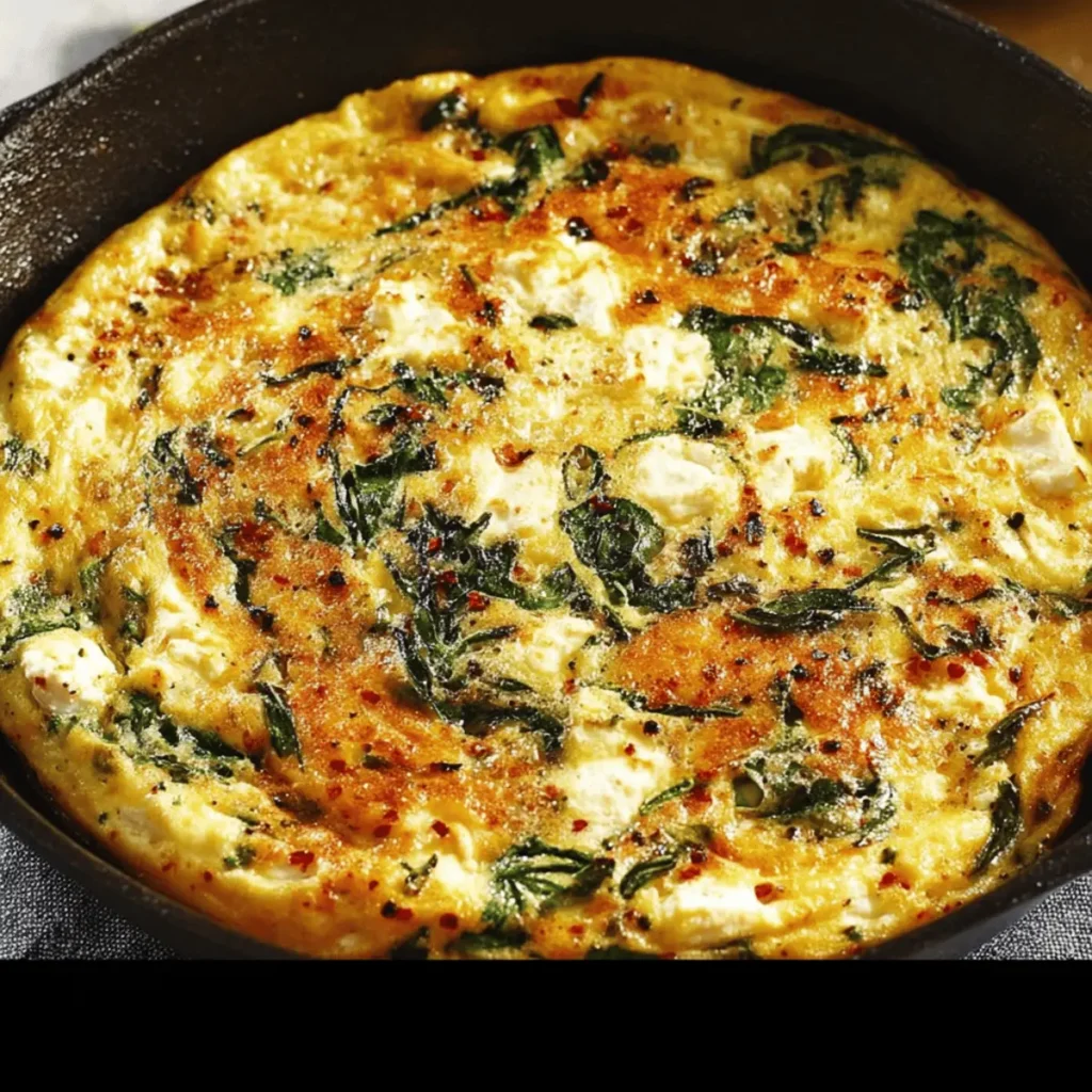 Spinach and Feta Frittata