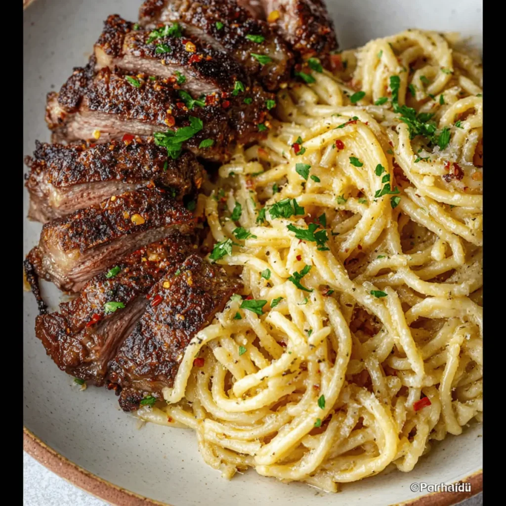 Steak and Pasta