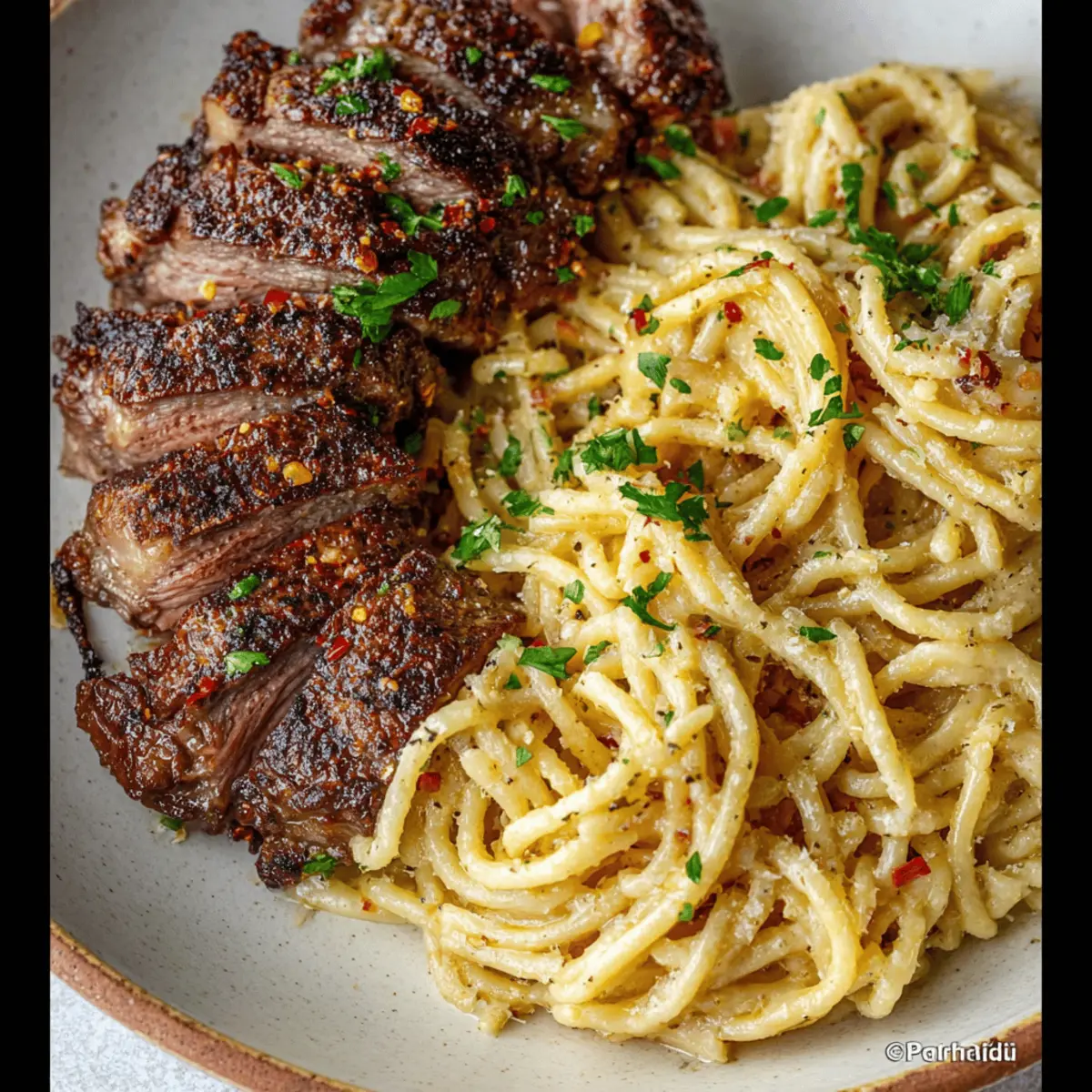 Steak and Pasta: Irresistibly Juicy Comfort on a Plate