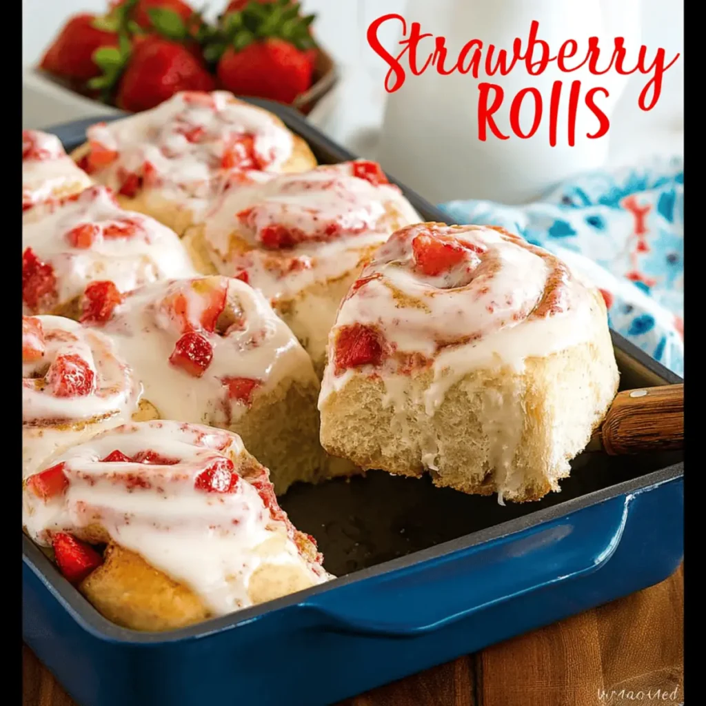 Strawberry Cheesecake Sweet Rolls