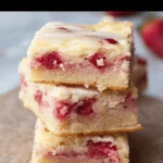 Strawberry Lemon Blondies