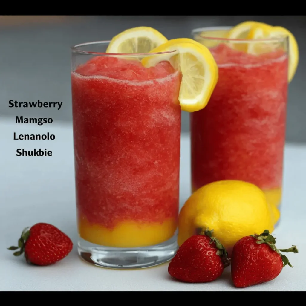 Strawberry Mango Lemonade Slushie
