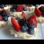 White Chocolate Mousse Tartlets