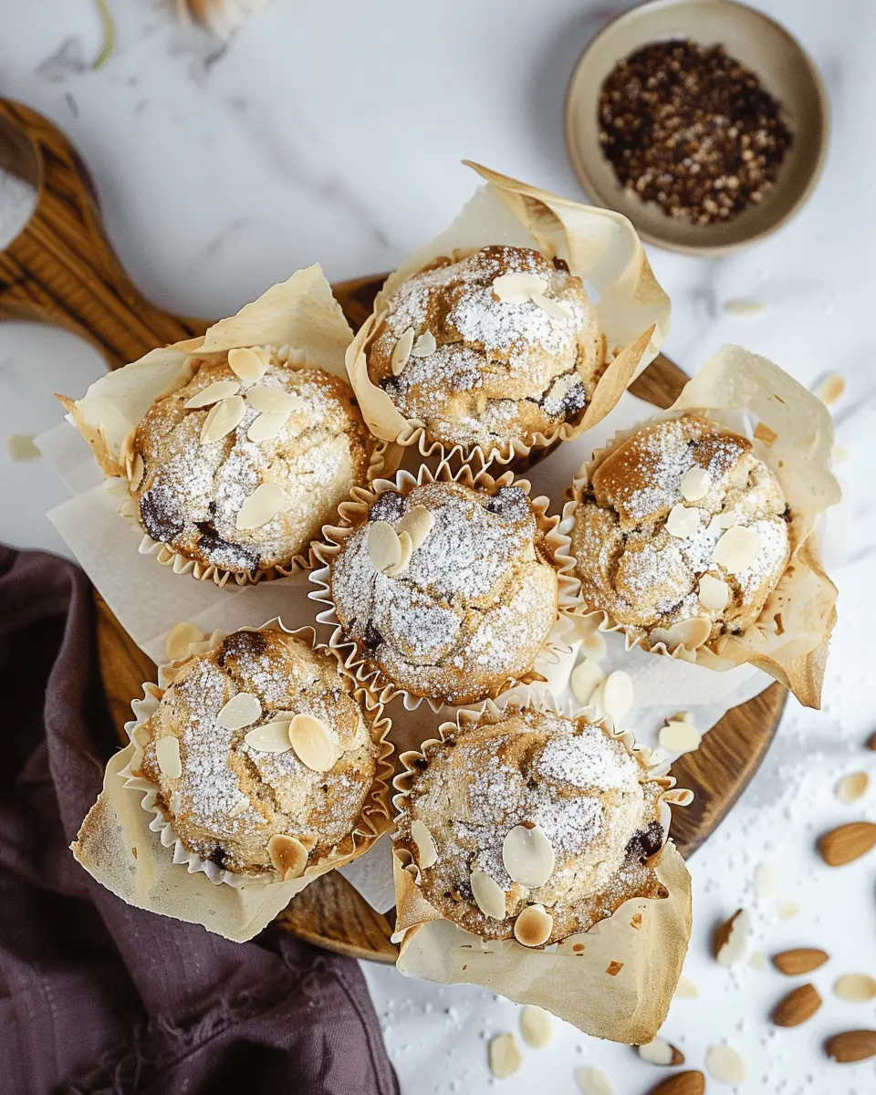 Almond Croissant Banana Muffins