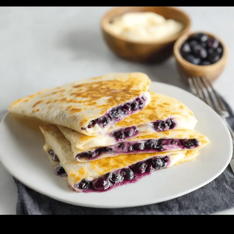 Blueberry Breakfast Quesadilla