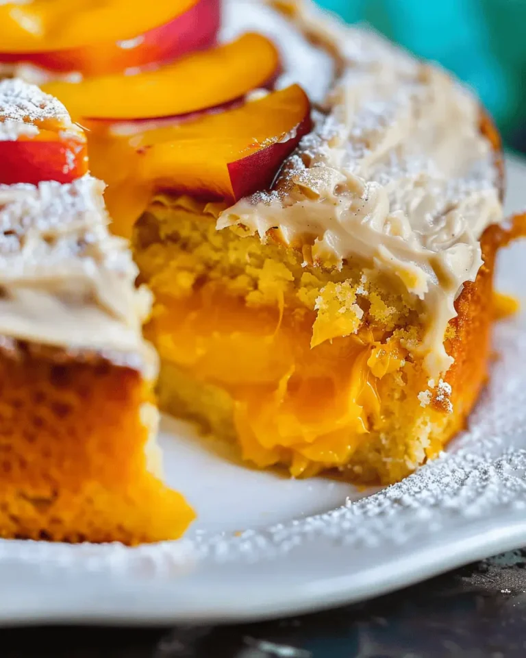 Brown Sugar Peach Cake
