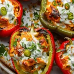 Buffalo Chicken Stuffed Peppers