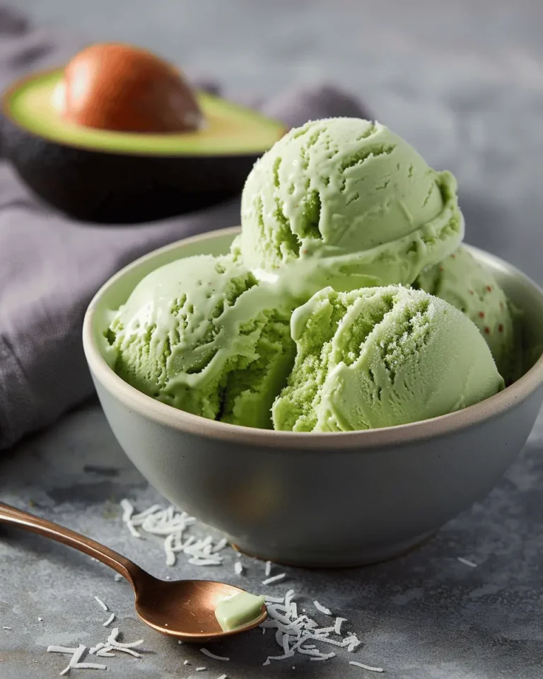 California Avocado Coconut Ice Cream