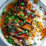 Caramelised Soy Chicken in Garlic Ginger Broth with Rice