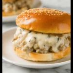 Chicken Alfredo Sloppy Joes