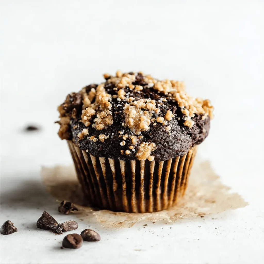 Chocolate Coffee Toffee Crunch Muffins