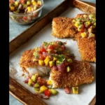 Coconut Crusted Fish with Mango Salsa