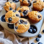 Cottage Cheese Blueberry Muffins
