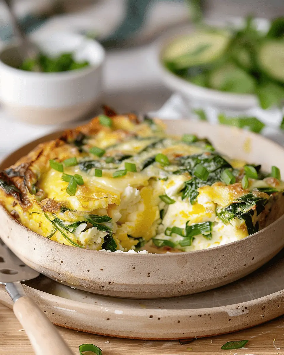 Cottage Cheese Egg Bake: Easy Turkey Bacon & Veggie Delight