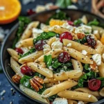 Cranberry Penne Salad with Orange Vinaigrette