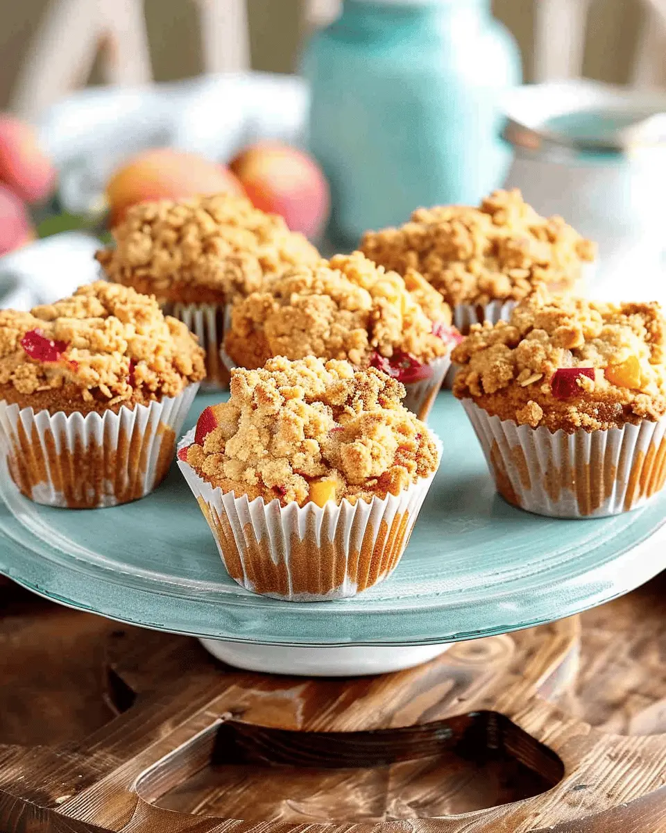 Easy Peach Crumble Muffins: Indulgent Treats for Any Morning