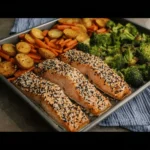 Everything Salmon Sheet Pan Dinner