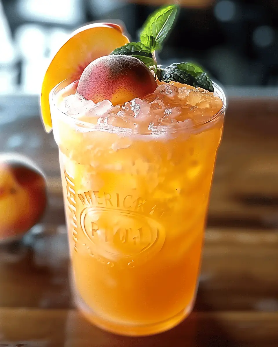 Fuzzy Peach Refresher: A Delightful Twist on Summer Sips