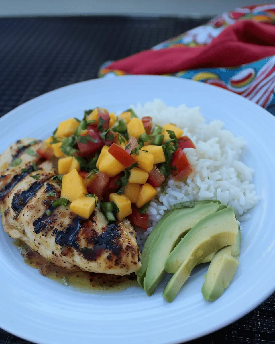 Grilled Honey Lime Chicken: Juicy Recipe with Avocado Mango Salsa