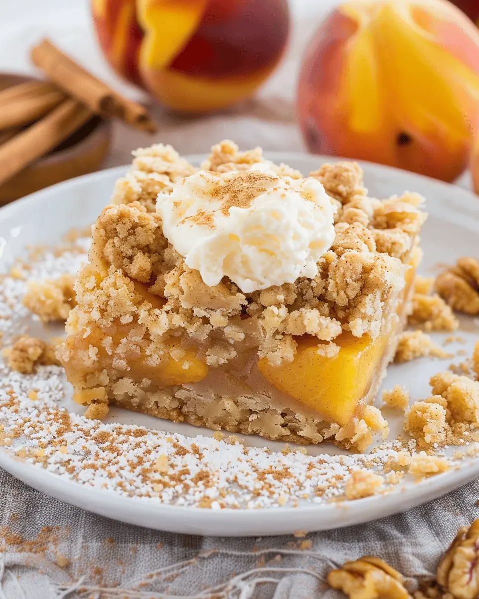 Heavenly Peach Crumb Bars: The Best Sweet Treat for Summer Enjoyment