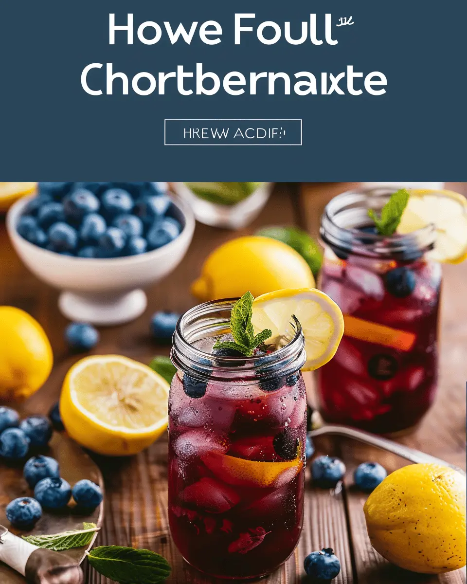 Homemade Blueberry Lemon Iced Tea: Refreshingly Easy Summer Sip