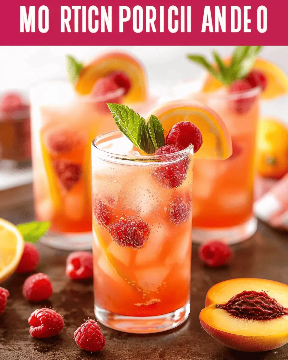 Homemade Raspberry Peach Lemonade: Refreshingly Easy Summer Sip