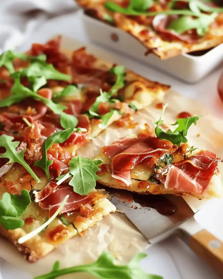 Hot Honey Prosciutto Flatbread Pizza