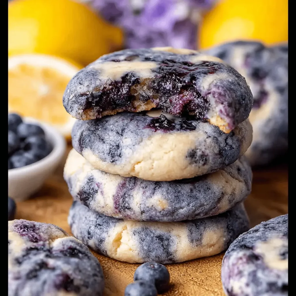 Lemon Blueberry Cheesecake Cookies
