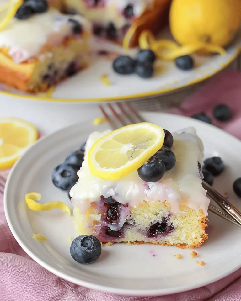Lemon Blueberry Sheet Cake
