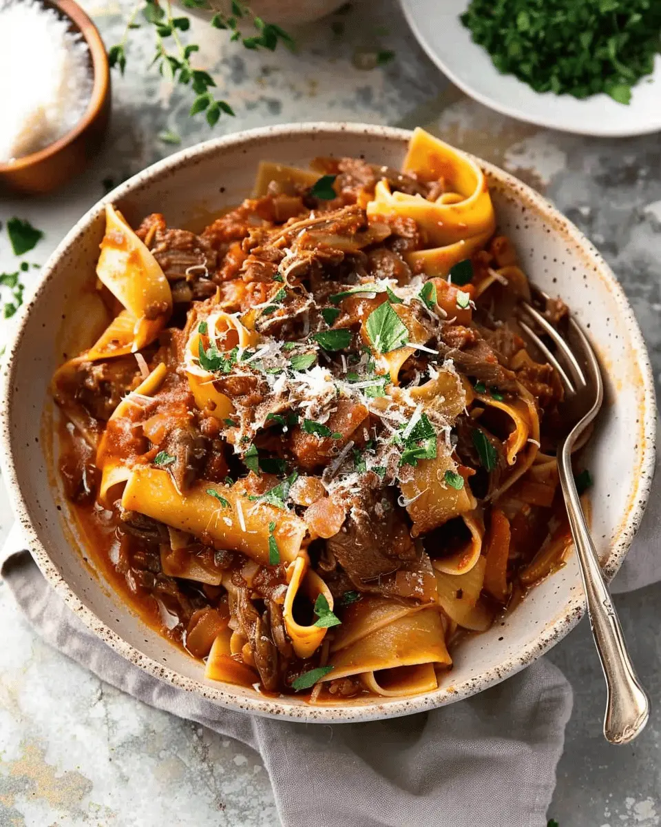 Slow Cooked Shredded Beef Ragu Pasta: The Best Comfort Dish