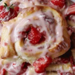 Strawberry Cheesecake Cinnamon Rolls