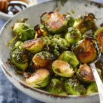 Roasted Brussels Sprouts with Balsamic Vinegar and Honey