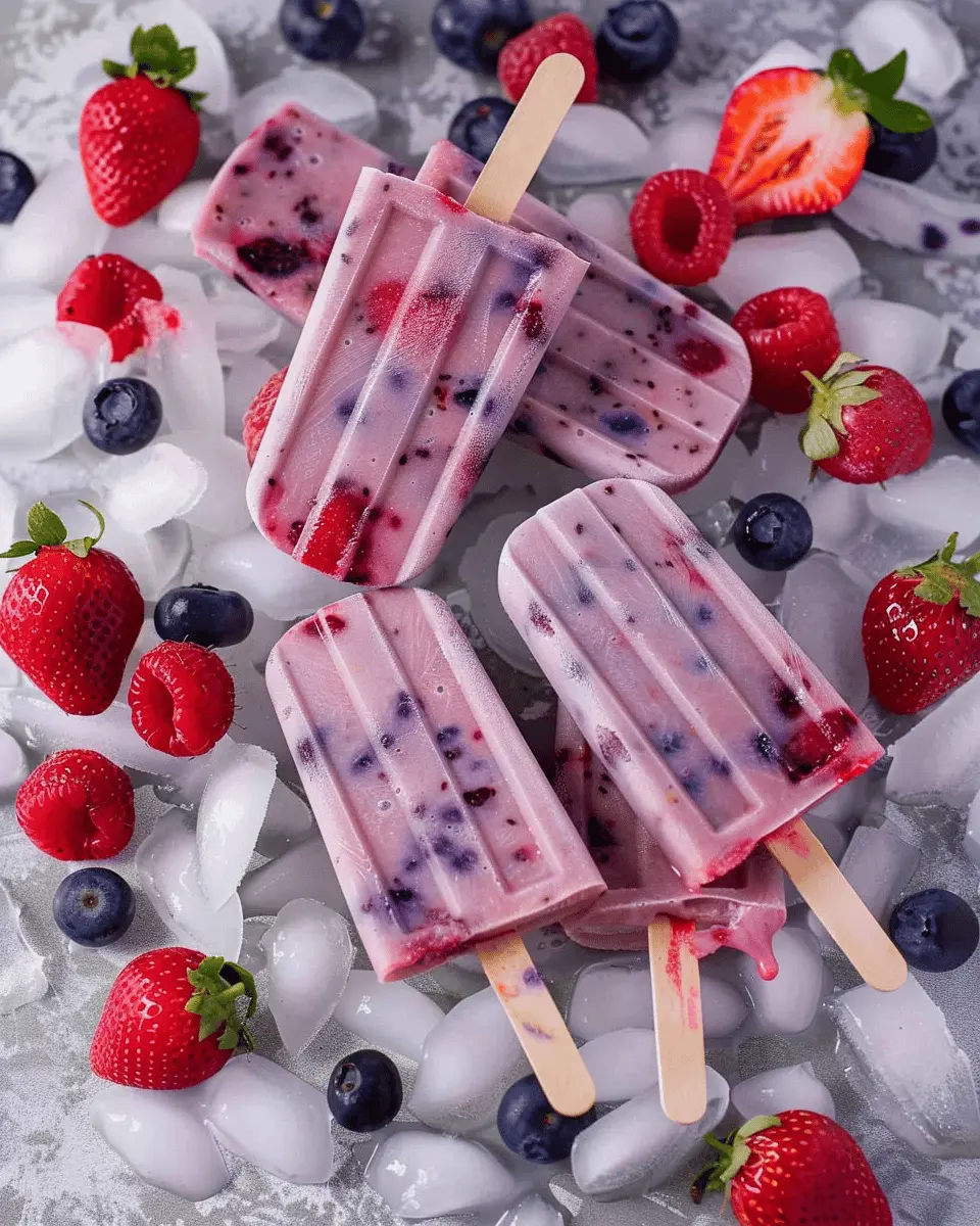 4-Ingredient Berry Yogurt Popsicles: A Refreshing Summer Treat